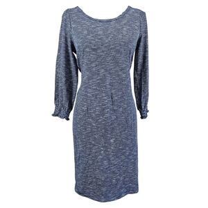 Talbots Black Striped 3/4 Sleeve Dress